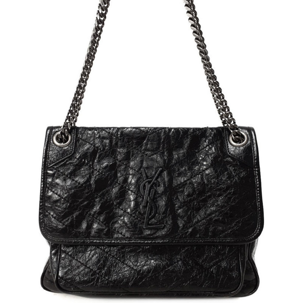 Saint Laurent Paris Niki Medium Chain Shoulder Bag black